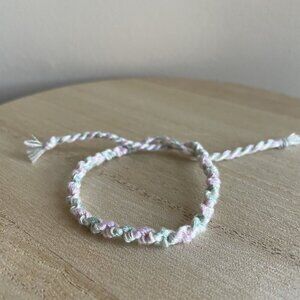 Hadassah Bracelet, anklet, trendy, comfortable, tie, embroidery thread, woven, g